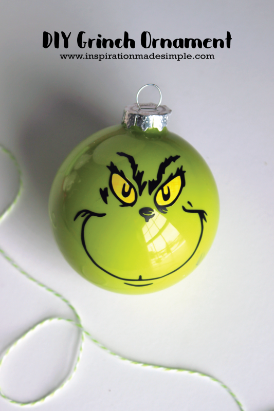 diy grinch ornament