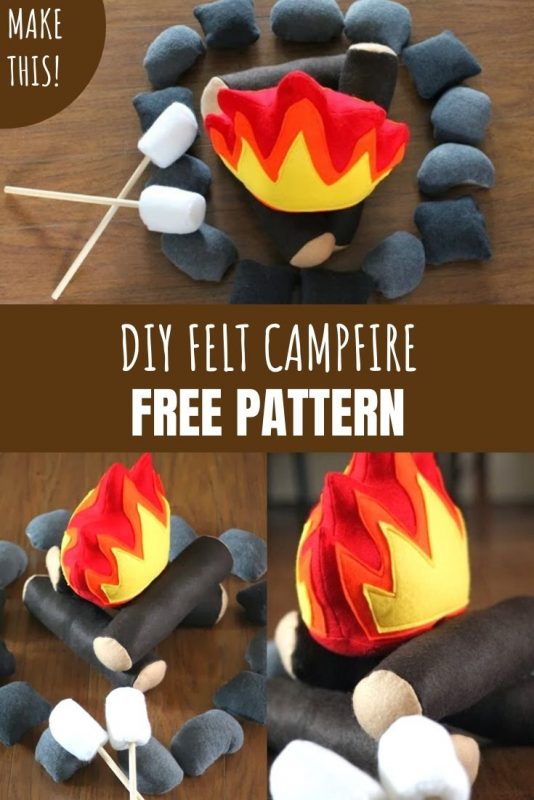 free felt campfire pattern