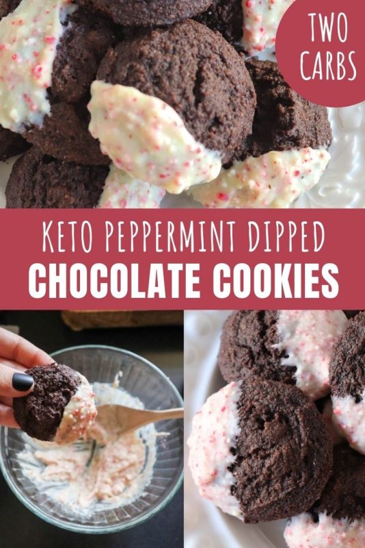 keto peppermint dipped chocolate cookie recipe