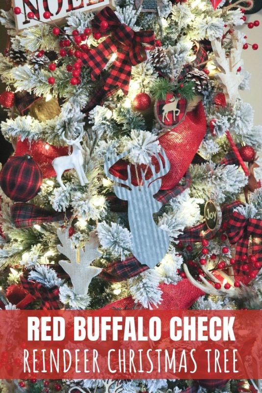 red buffalo check christmas tree