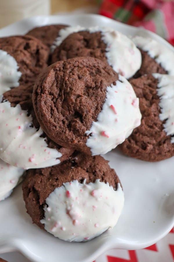 Peppermint Dipped Chocolate Cookie Recipe