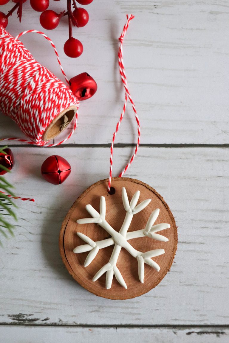 How to Make Polymer Clay Snowflake Ornaments