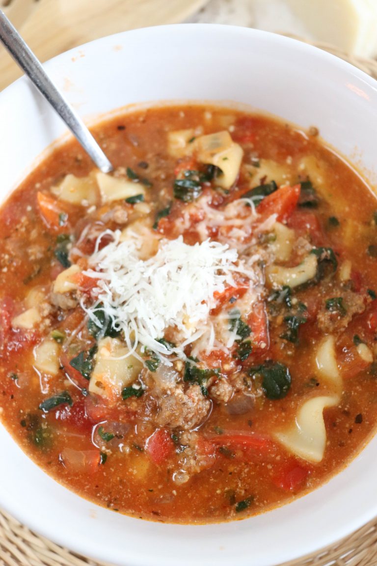 The Best Crockpot Lasagna Soup Recipe