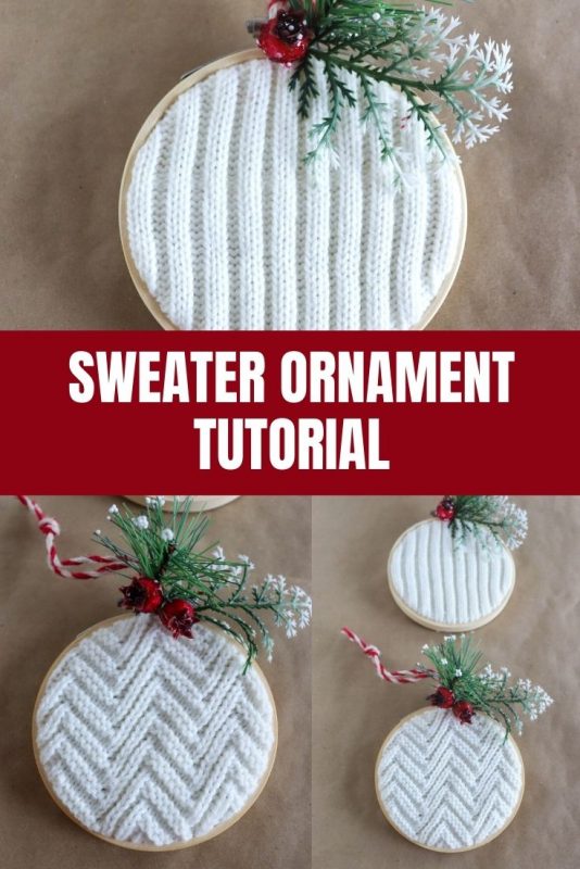 diy sweater ornament
