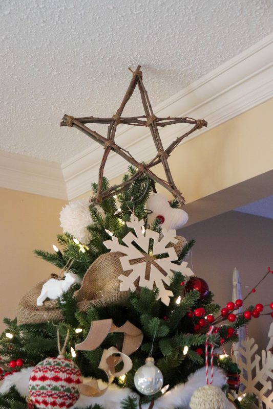 diy twig star tree topper