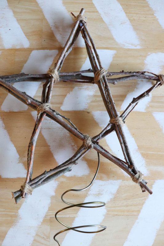 Easy DIY Twig Star Tree Topper » Homemade Heather