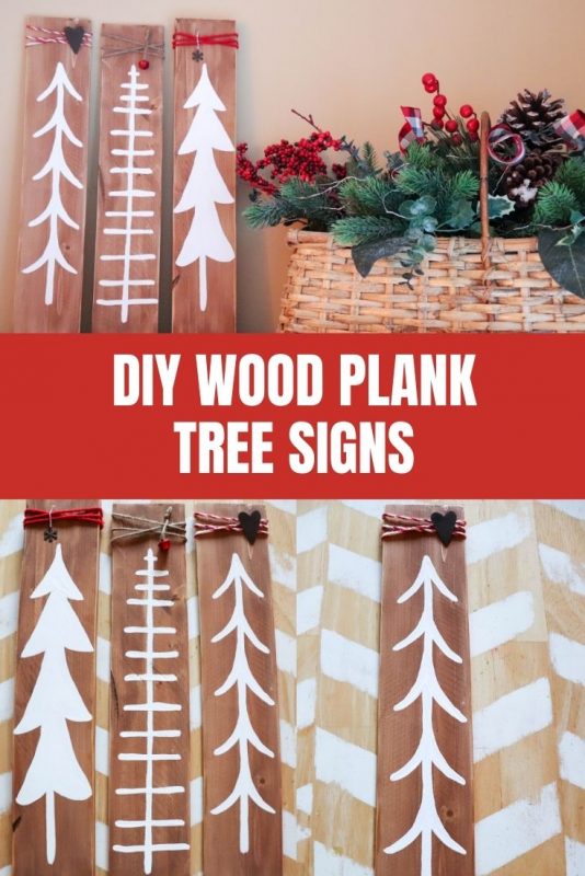 diy wood tree signs