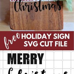 holiday sign svg