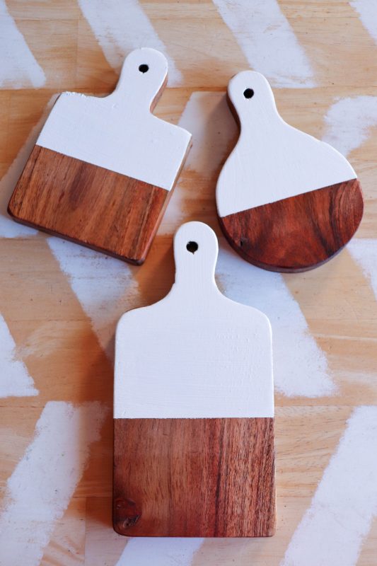 holiday wooden cutting board sign