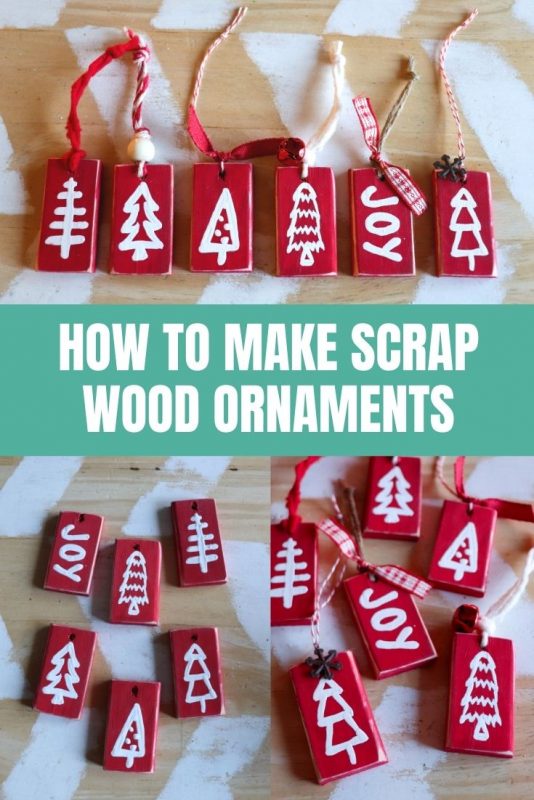 how to make wood scrap ornaments