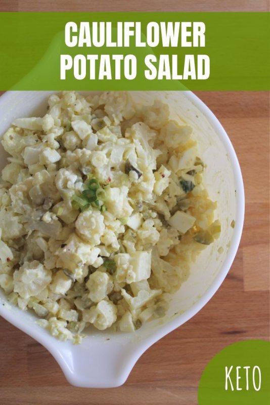 keto cauliflower potato salad