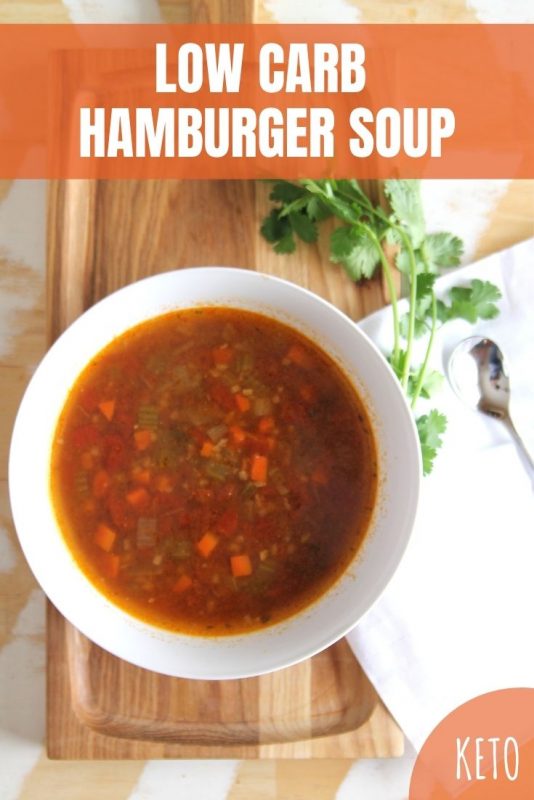 Low Carb Hamburger Soup