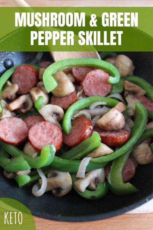 mushroom and green pepper skillet