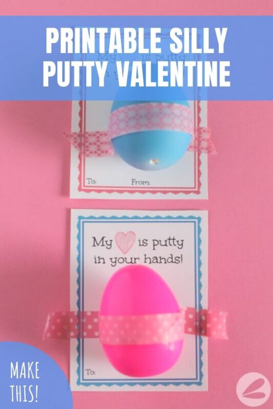 printable silly putty valentine