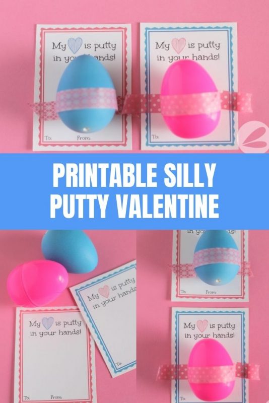 printable silly putty valentines