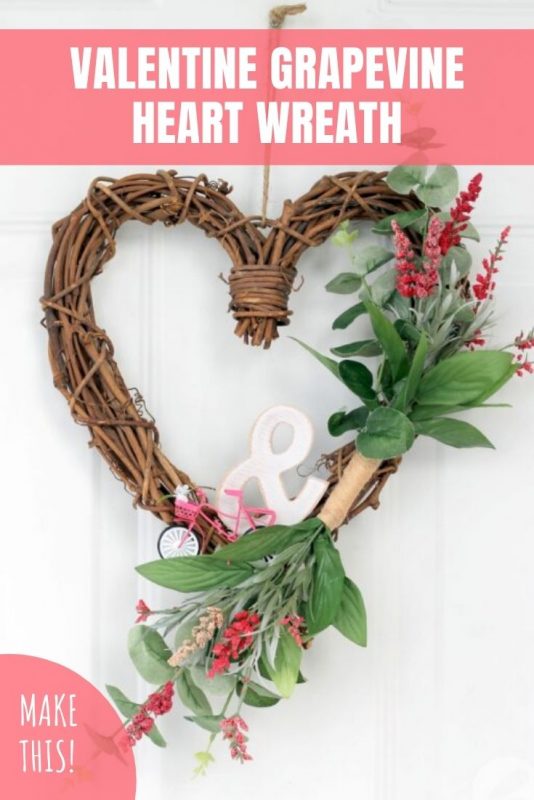 valentine grapevine heart wreath