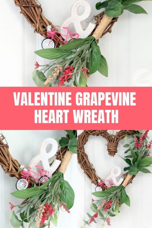 valentine grapevine heart wreath tutorial