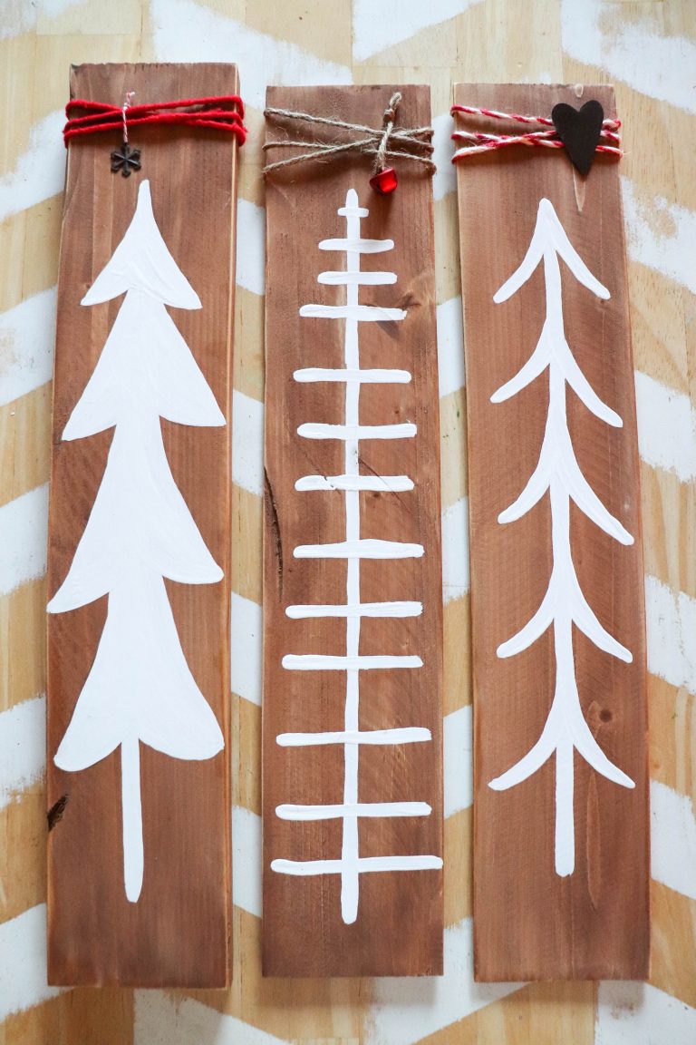 DIY Wood Plank Tree Signs
