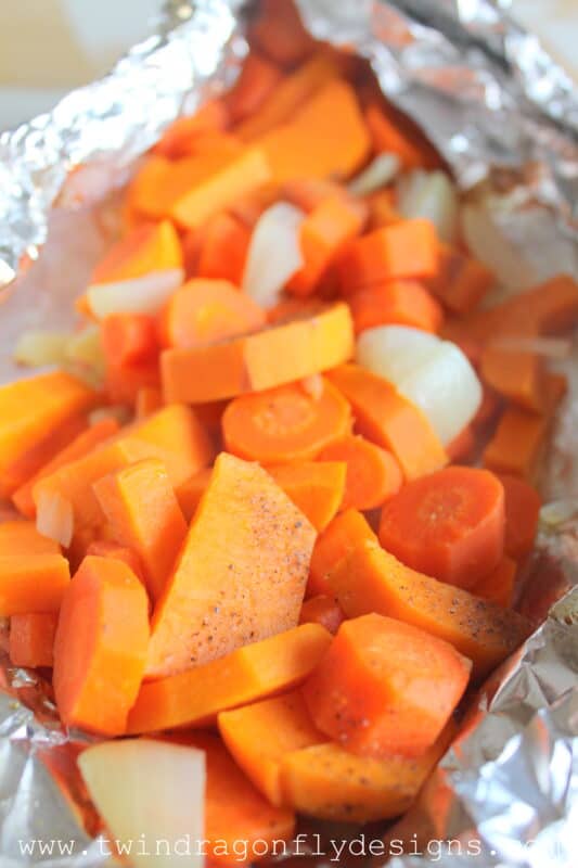 Tin Foil Packet Root Vegetables x