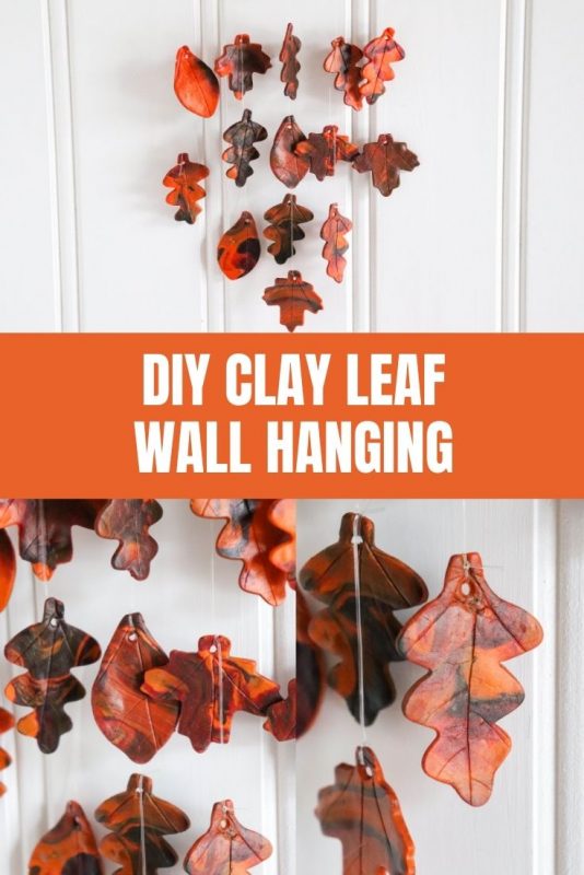 clay leaf wall hanging craft