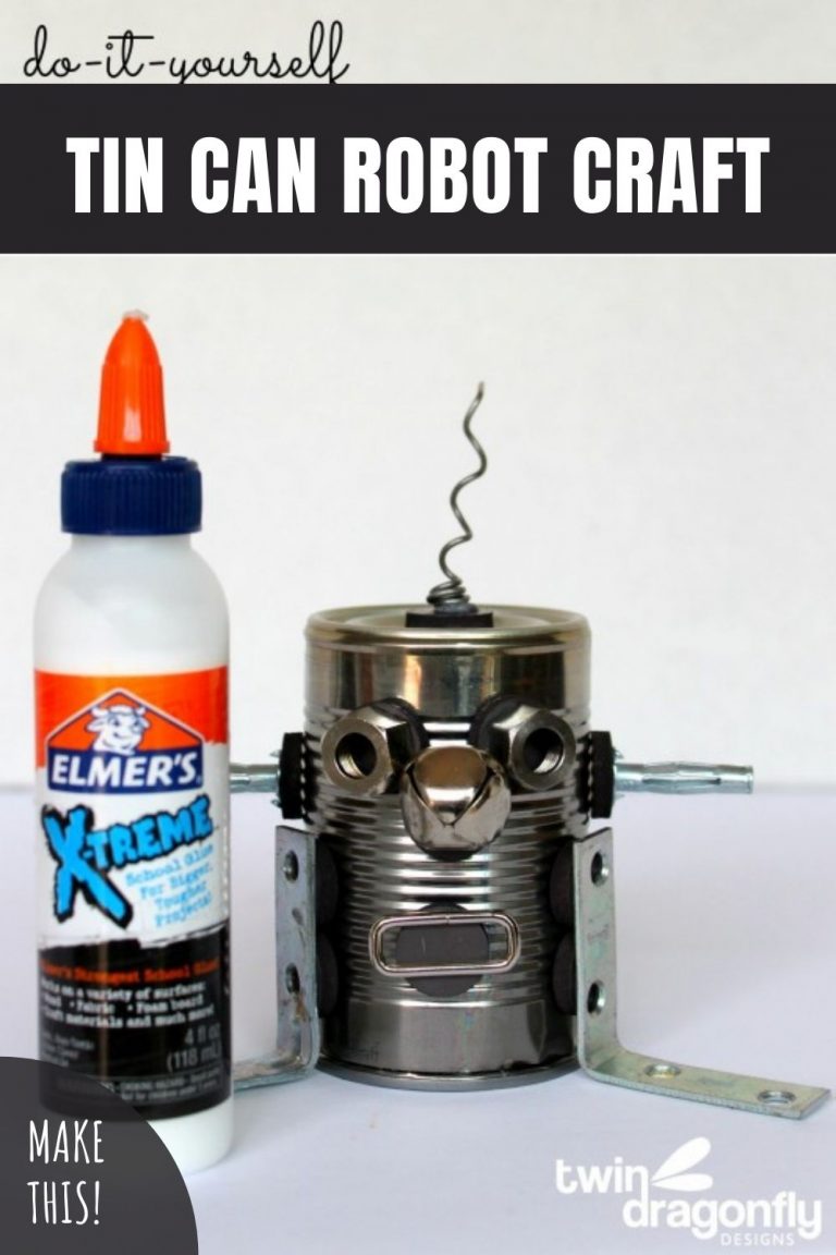 diy tin can robot craft