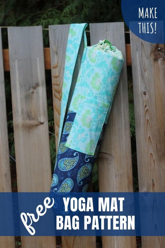free yoga mat bag pattern