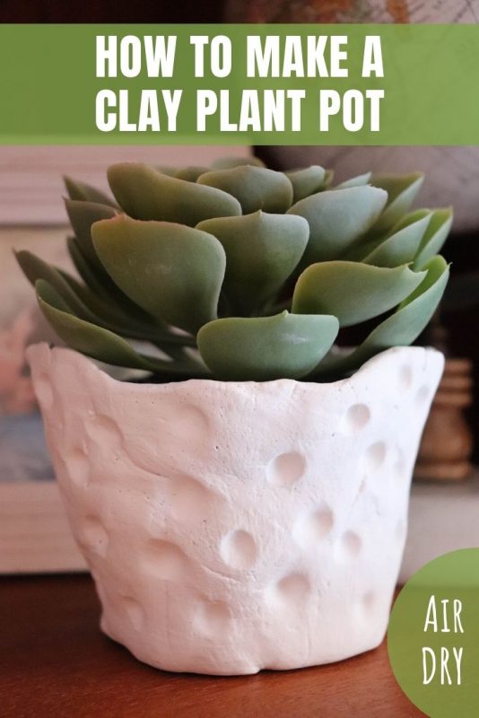 how to make a clay plant pot