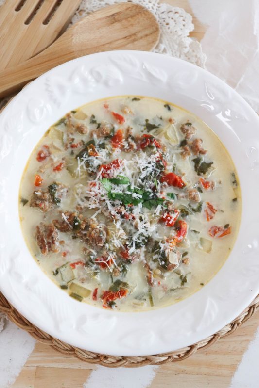 keto tuscan soup recipe