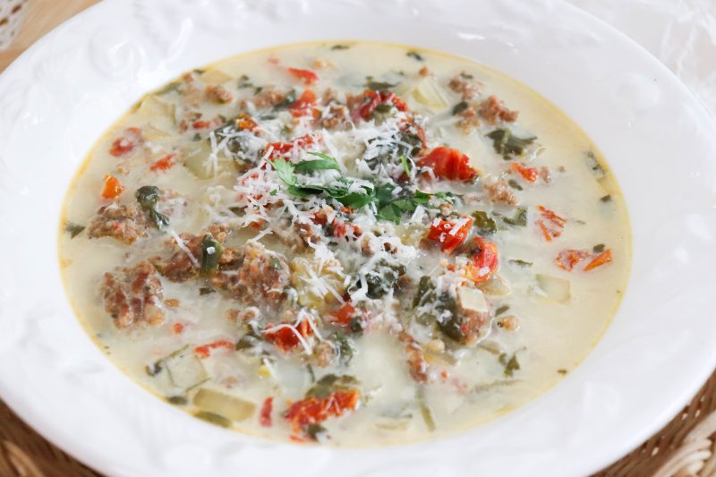 keto tuscan soup recipe