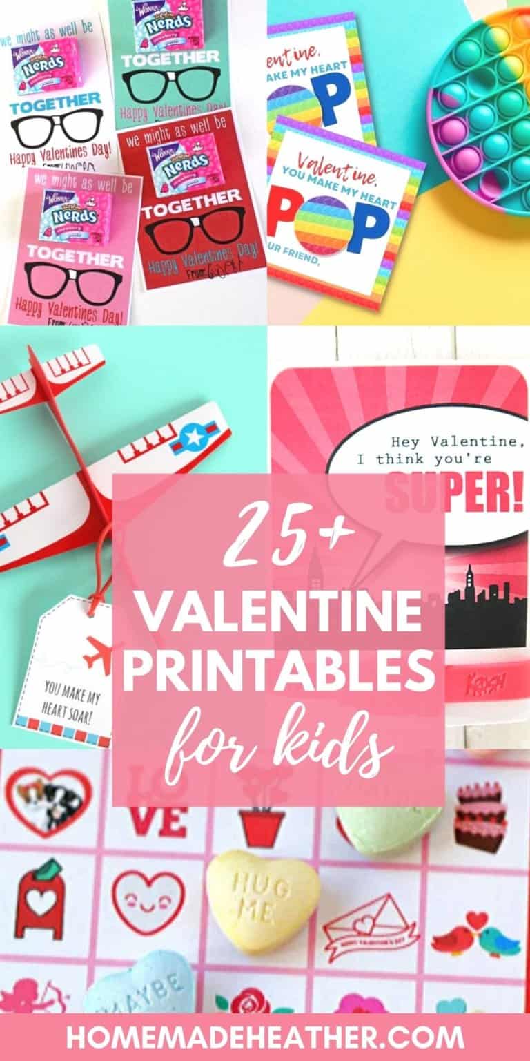 25+ Valentine Printables for Kids