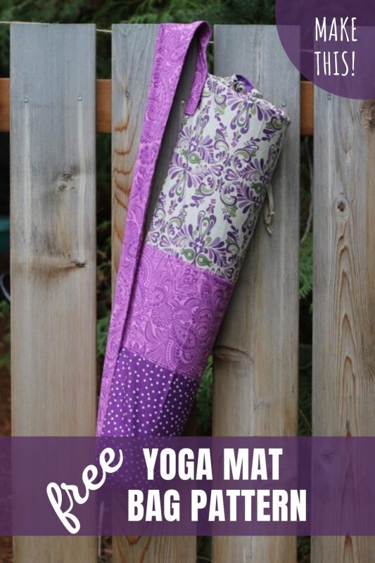 yoga mat bag pattern