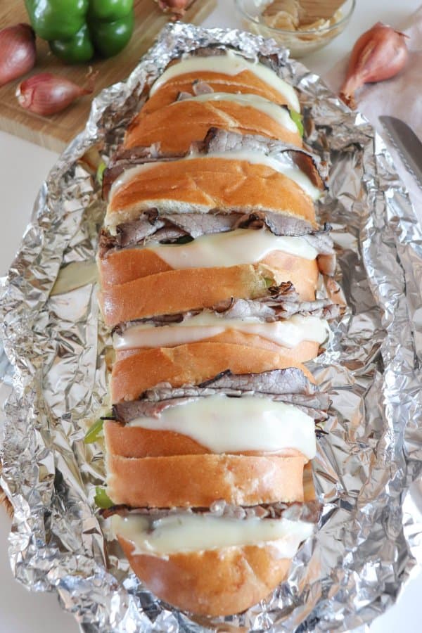 Campfire Philly Cheesecake Sandwich in a foil packet.