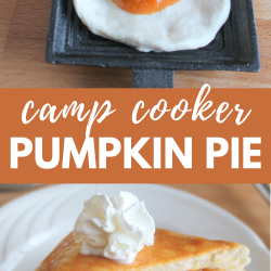 camp cooker pumpkin pie