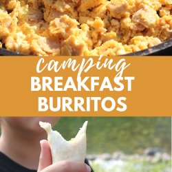 camping breakfast burritos