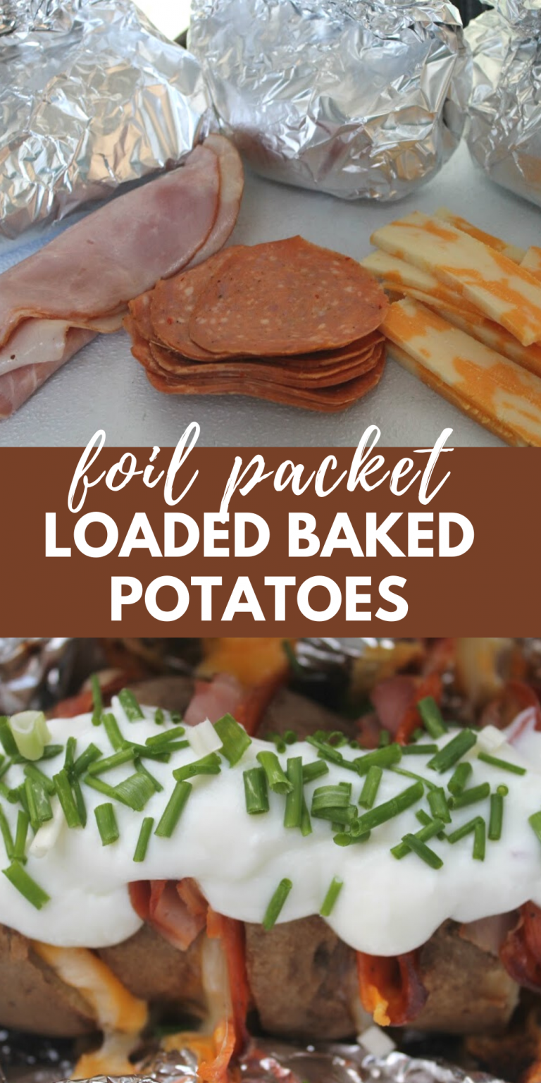 Foil Packet Loaded Baked Potatoes