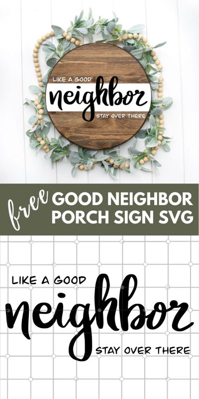 good neighbor porch sign