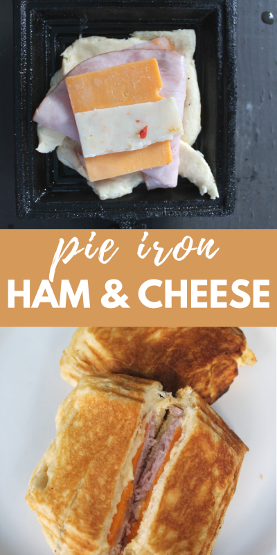 pie iron ham and cheese