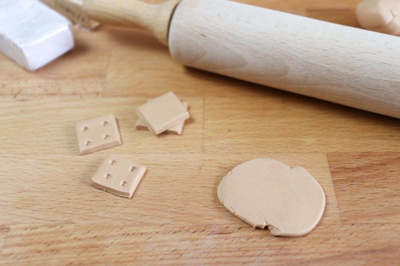 clay smores craft process