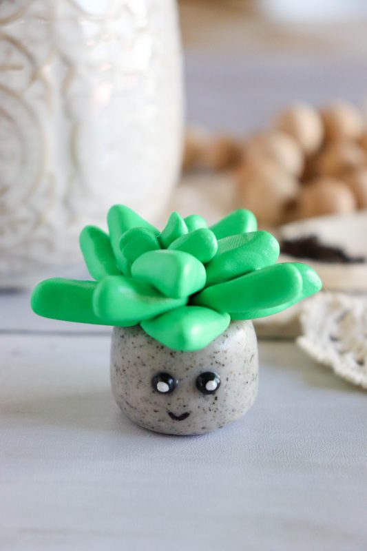 clay succulent craft