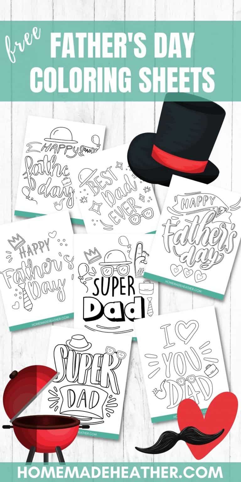 Free Father’s Day Printable Coloring Sheets