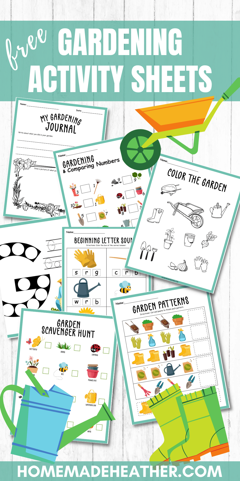 gardening printable activity sheets