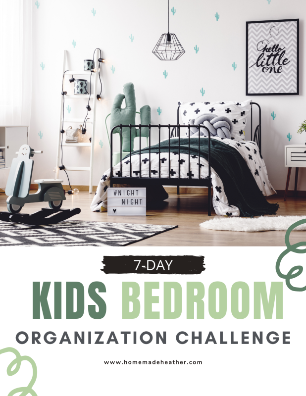 kids bedroom organization challenge