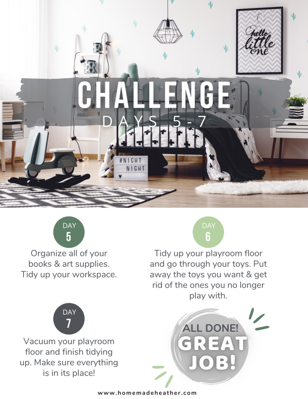 kids bedroom organization challenge