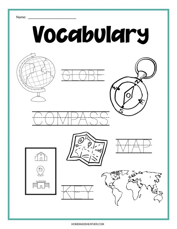 Map activity printables for little explorers » homemade heather