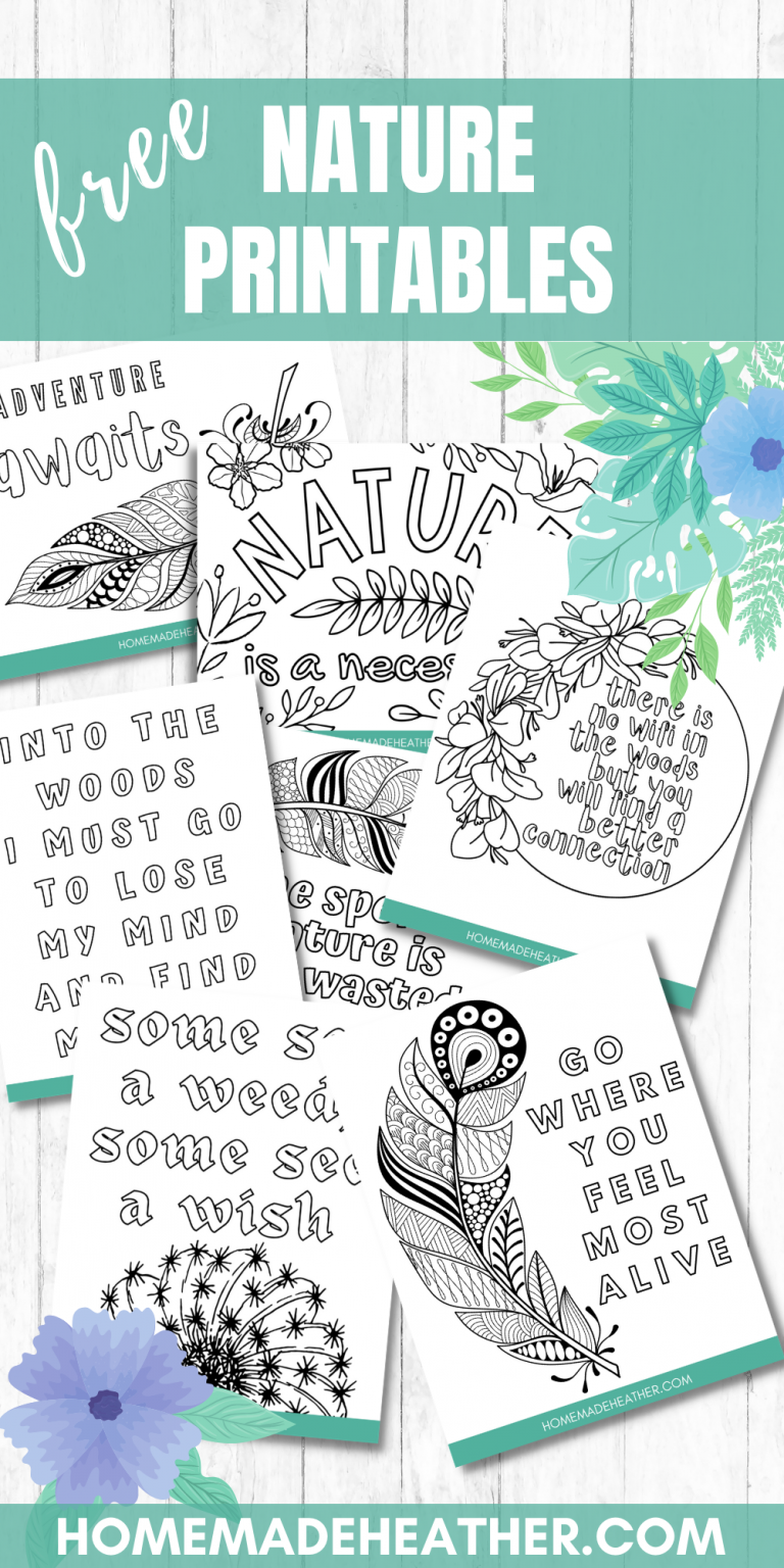 Free Nature Printable Coloring Pages