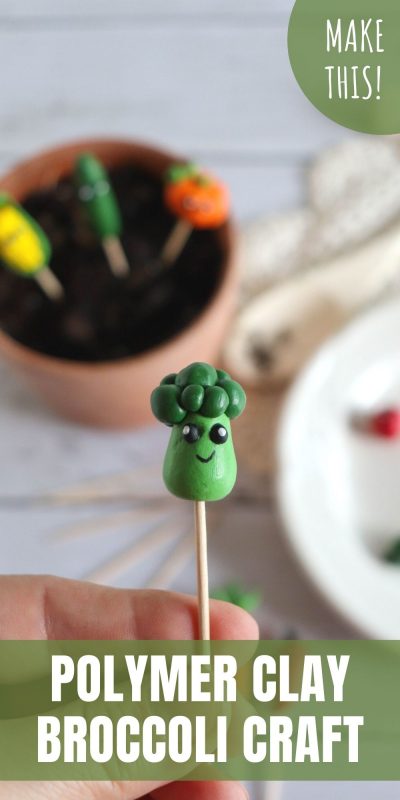 polymer clay broccoli craft