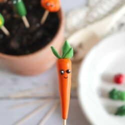 polymer clay carrot craft