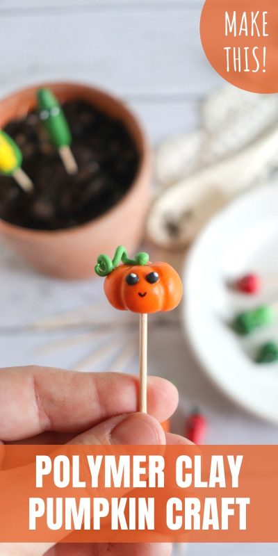 polymer clay pumpkin craft