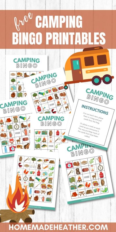 printable camping bingo
