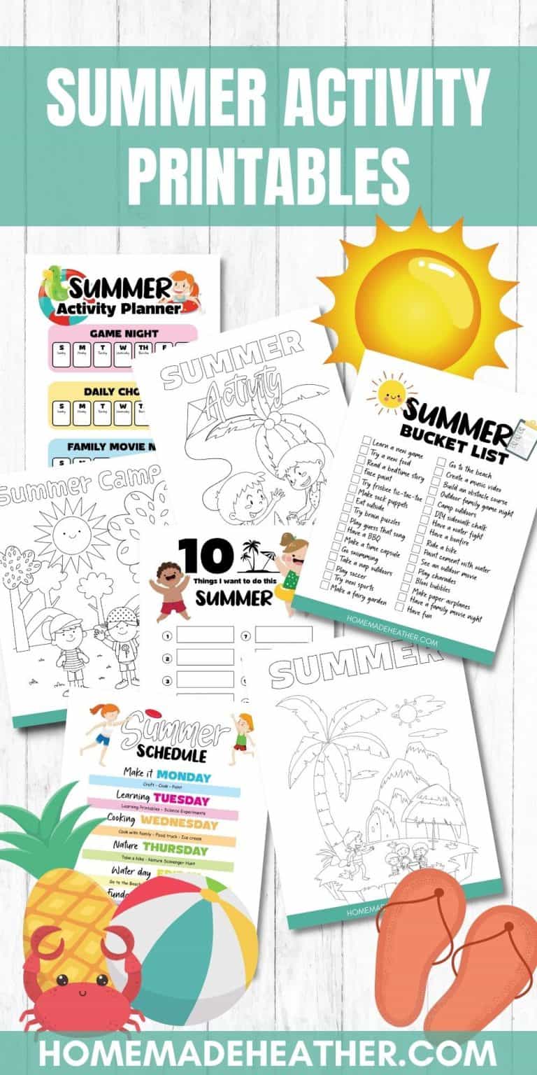 Free Summer Activity Printables
